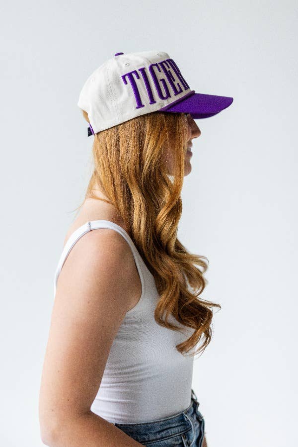 PRE-ORDER LSU Saturday Stretch Canvas Trucker Hat