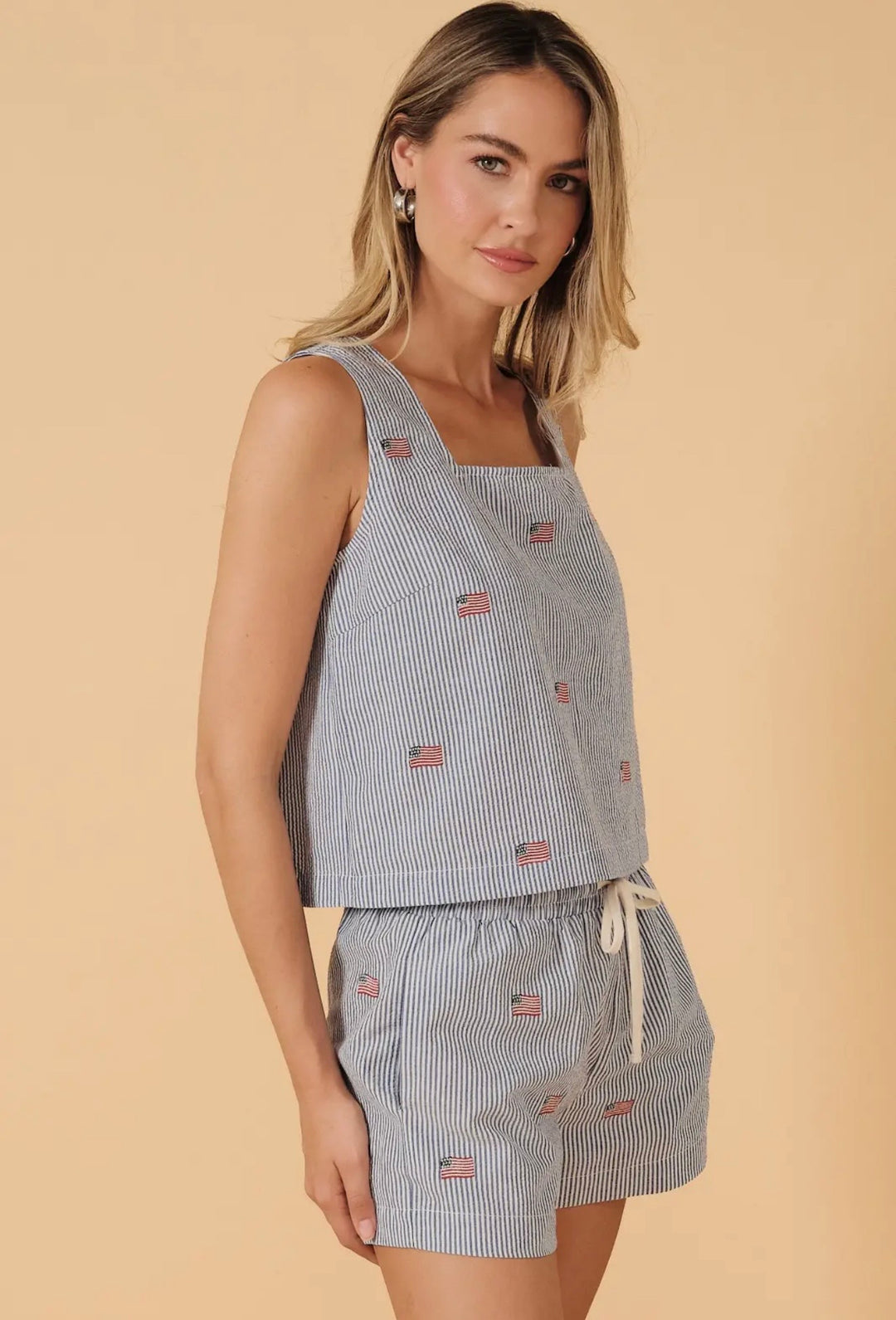 Red, White &amp; Blue Coastal Americana Tank