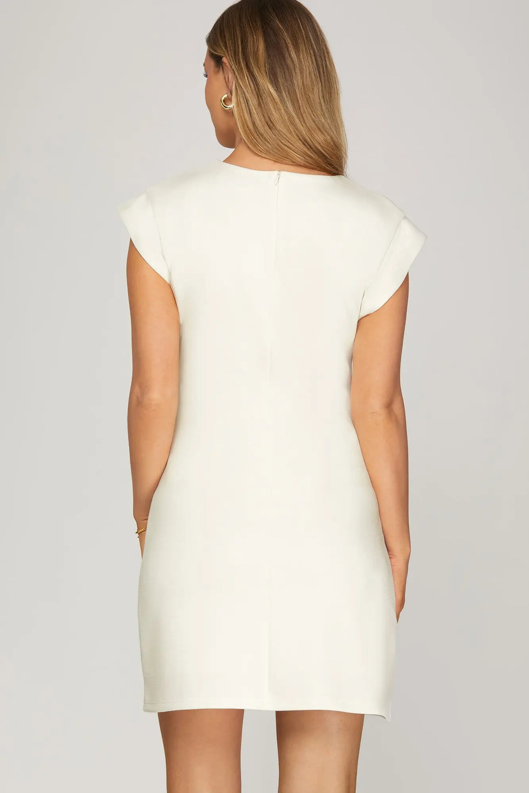Button Detail Mini Dress