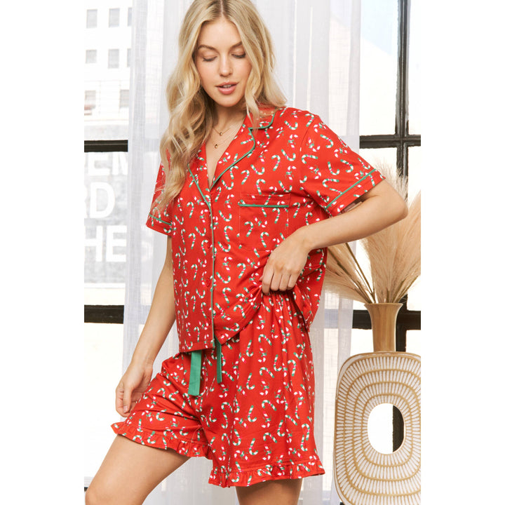 Pre-Order Christmas Candy Cane Pajama Set