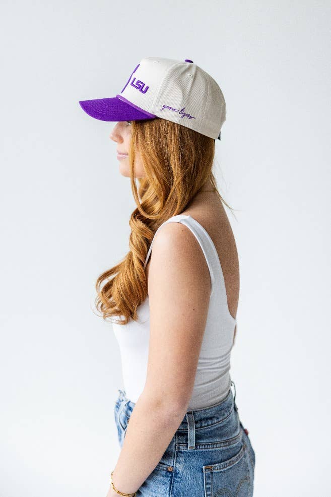 PRE-ORDER LSU Saturday Stretch Canvas Trucker Hat