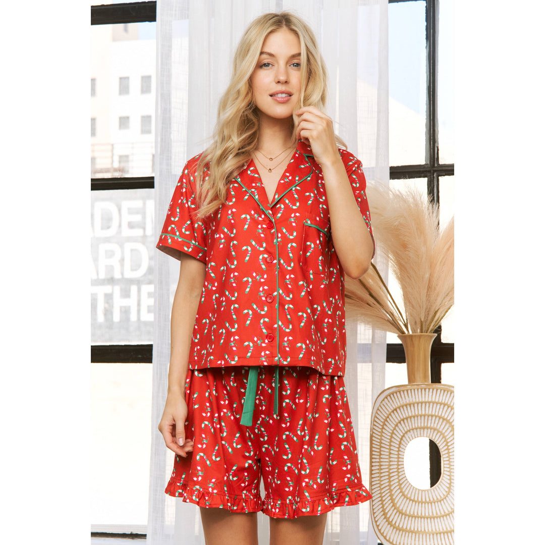 Pre-Order Christmas Candy Cane Pajama Set