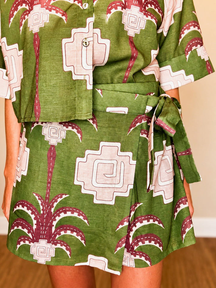 Women’s Entro Olive Palm Tree Set - Hendryx Boutique LLC