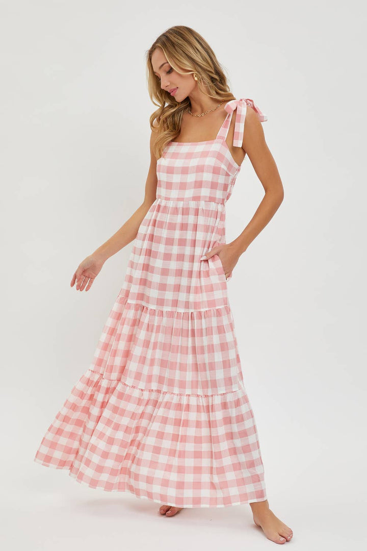 Gingham Maxi Dress
