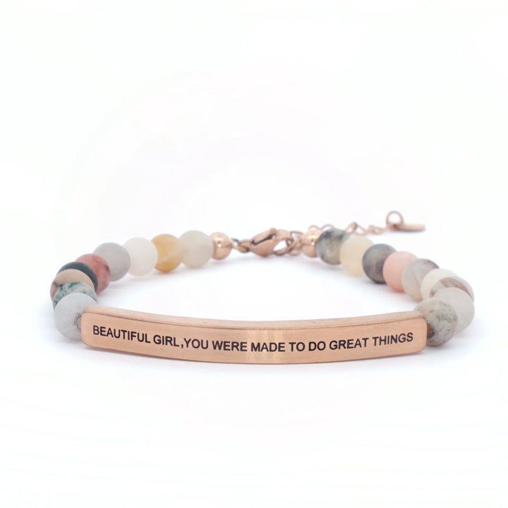 Beautiful Girl You Were Made to do Great Things Bracelet - Hendryx Boutique LLC
