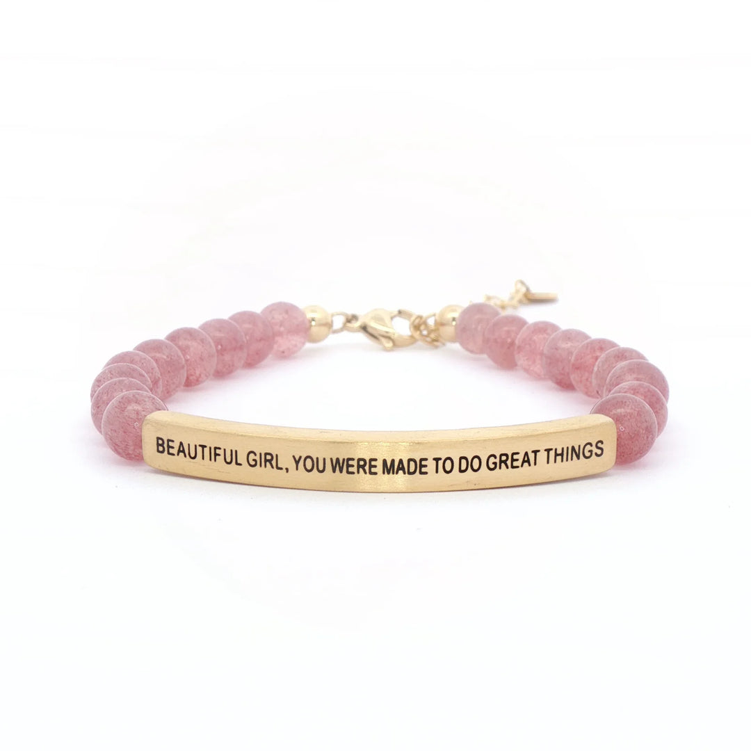 Beautiful Girl You Were Made to do Great Things Bracelet - Hendryx Boutique LLC