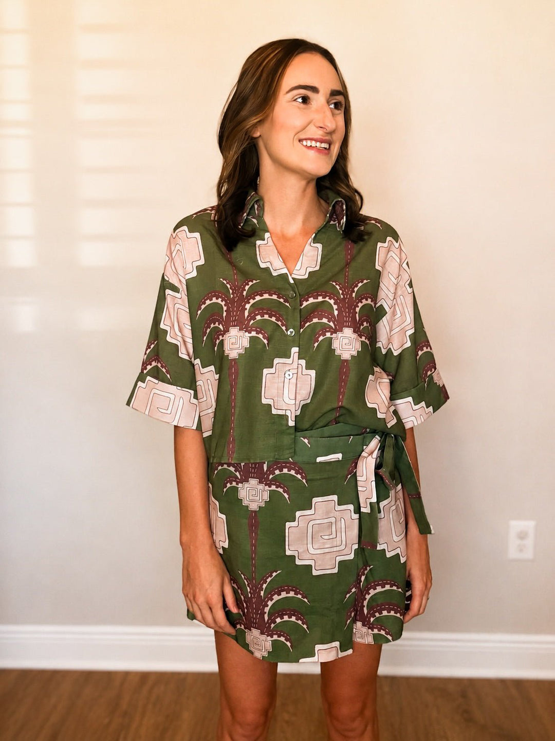 Women’s Entro Olive Palm Tree Set - Hendryx Boutique LLC