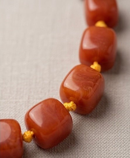 Women's Orange Chunky Necklace - Hendryx Boutique LLC