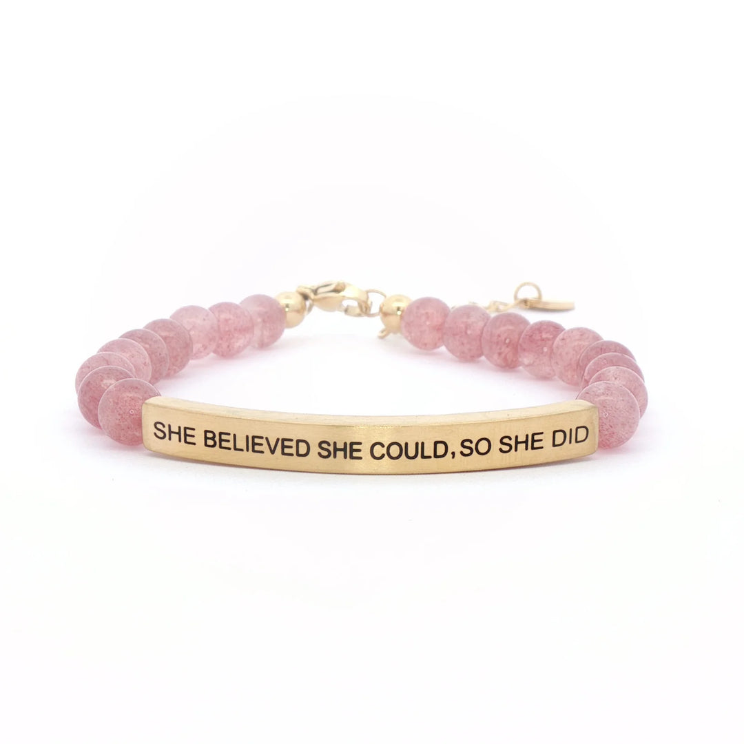 She Believed She Could So She Did Bracelet - Hendryx Boutique LLC