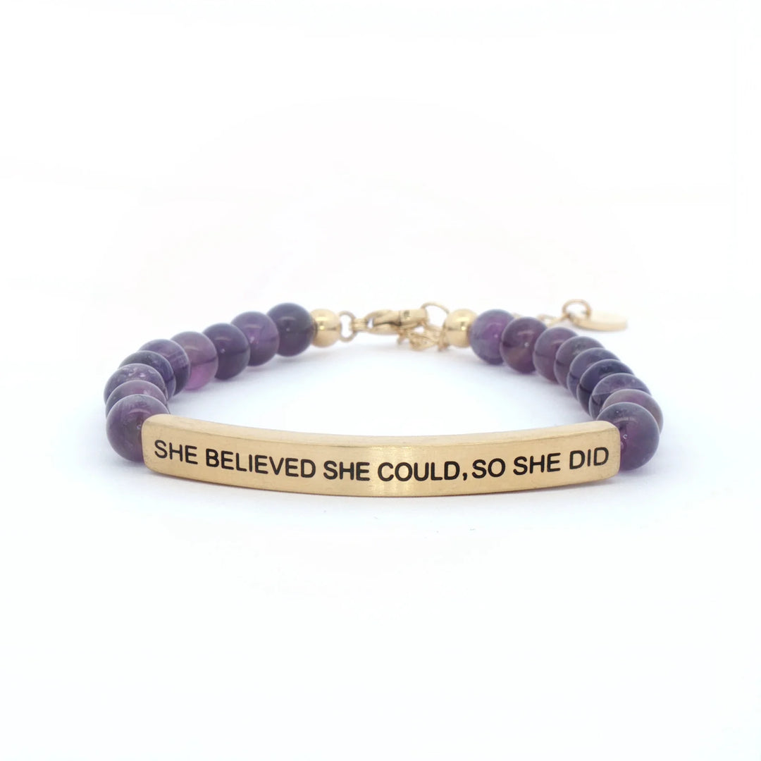 She Believed She Could So She Did Bracelet - Hendryx Boutique LLC
