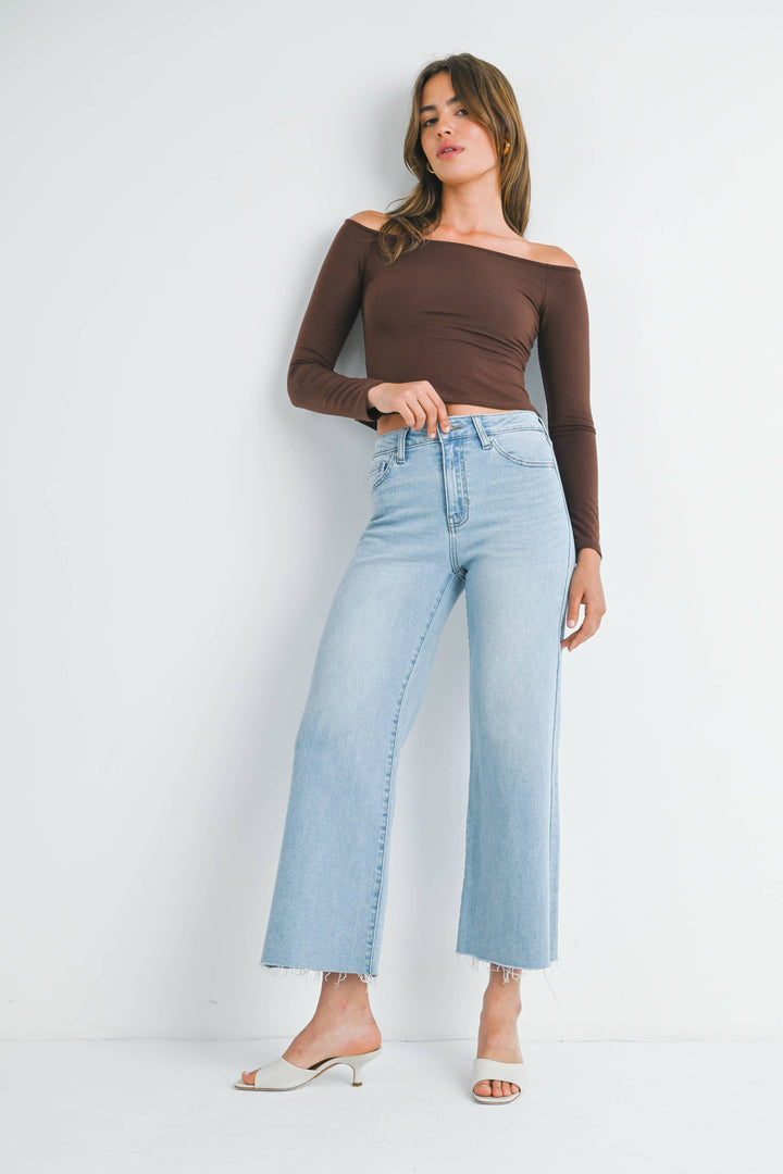 JBD Slim Wide Leg Jean