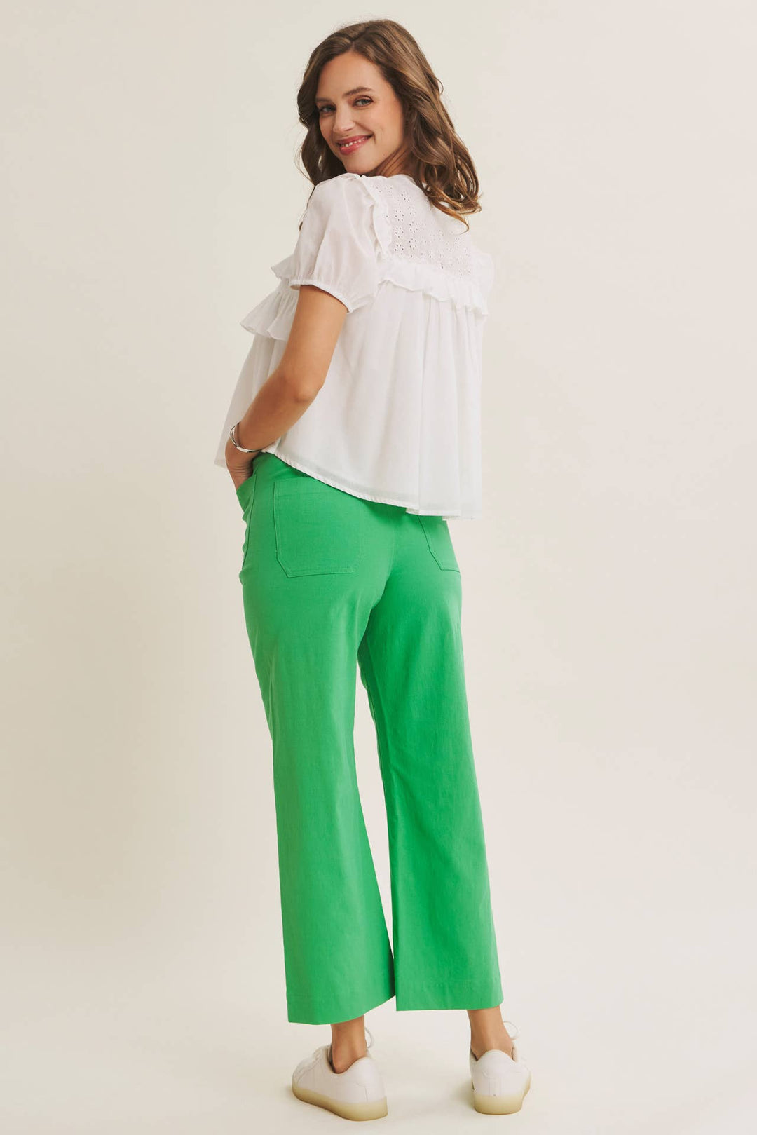 High Rise Wide Leg Pant