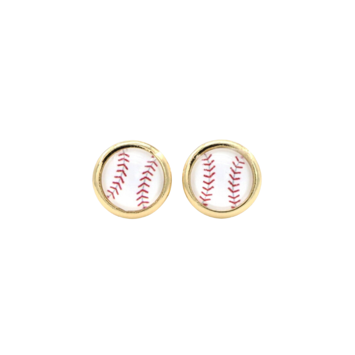 Pre-Order Baseball Stud Earrings