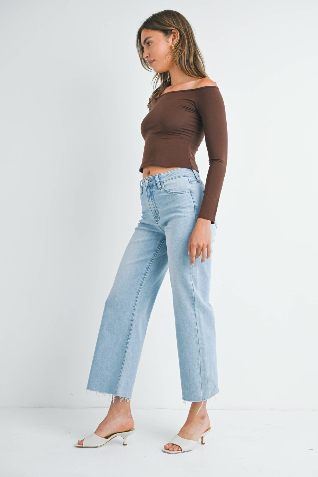 JBD Slim Wide Leg Jean