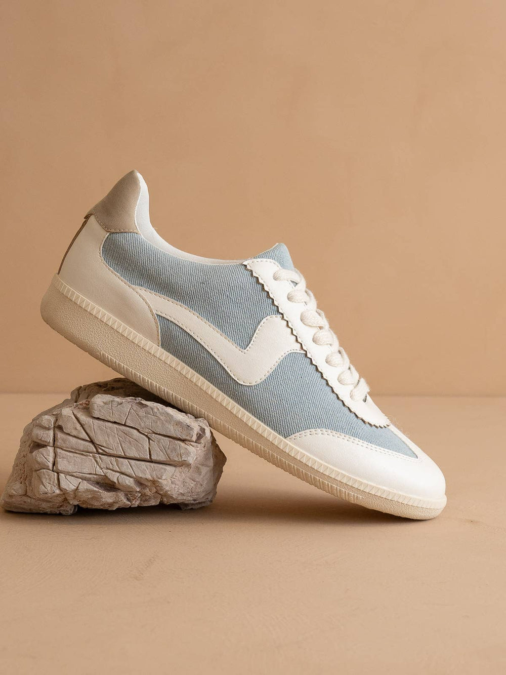 Women's Oasis Society Denim Classic Low Top Sneakers - Hendryx Boutique LLC