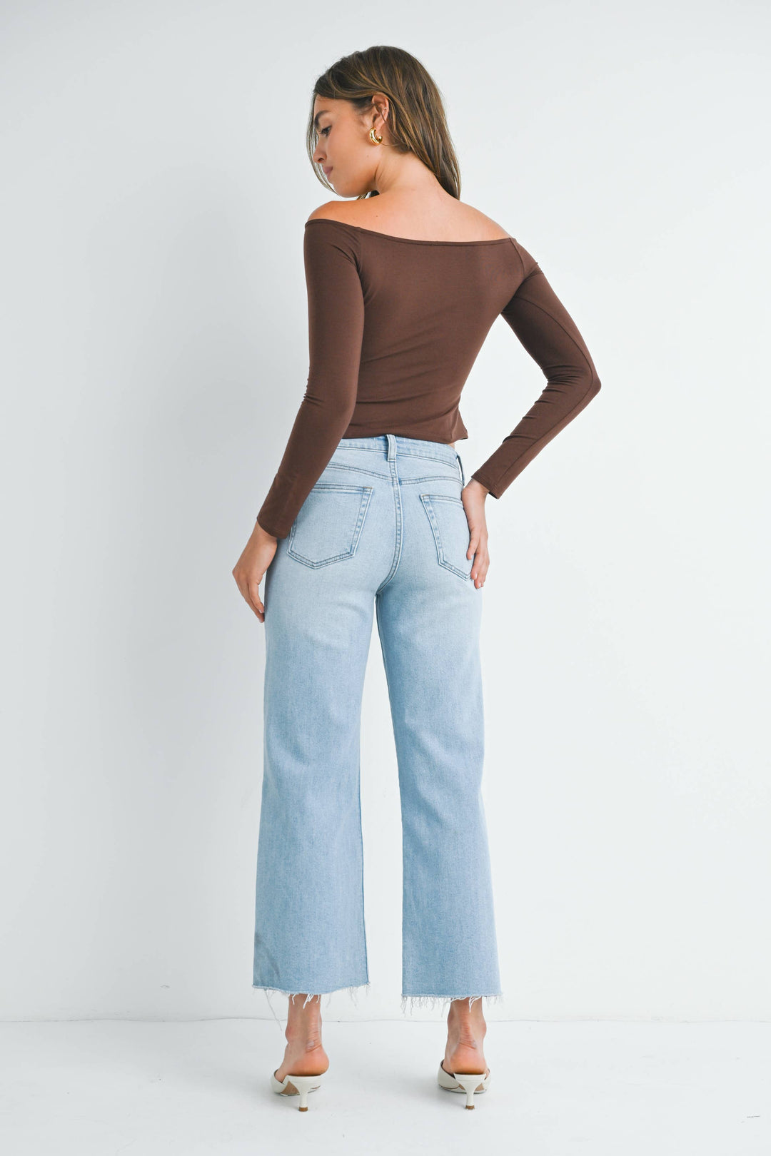 JBD Slim Wide Leg Jean