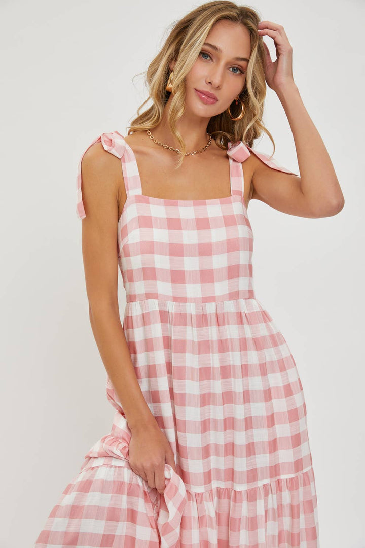 Gingham Maxi Dress