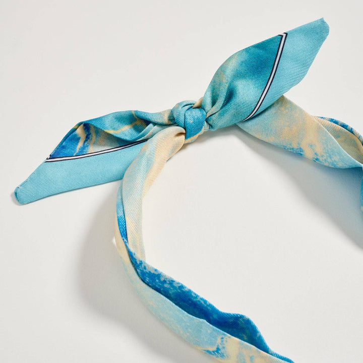 Pre-Order Blue Ocean Charm Scarf Necklace