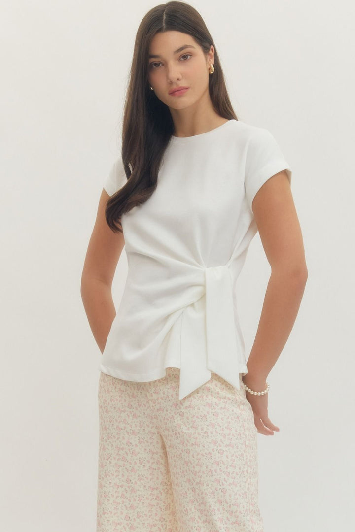 Classic Tie Detail Top