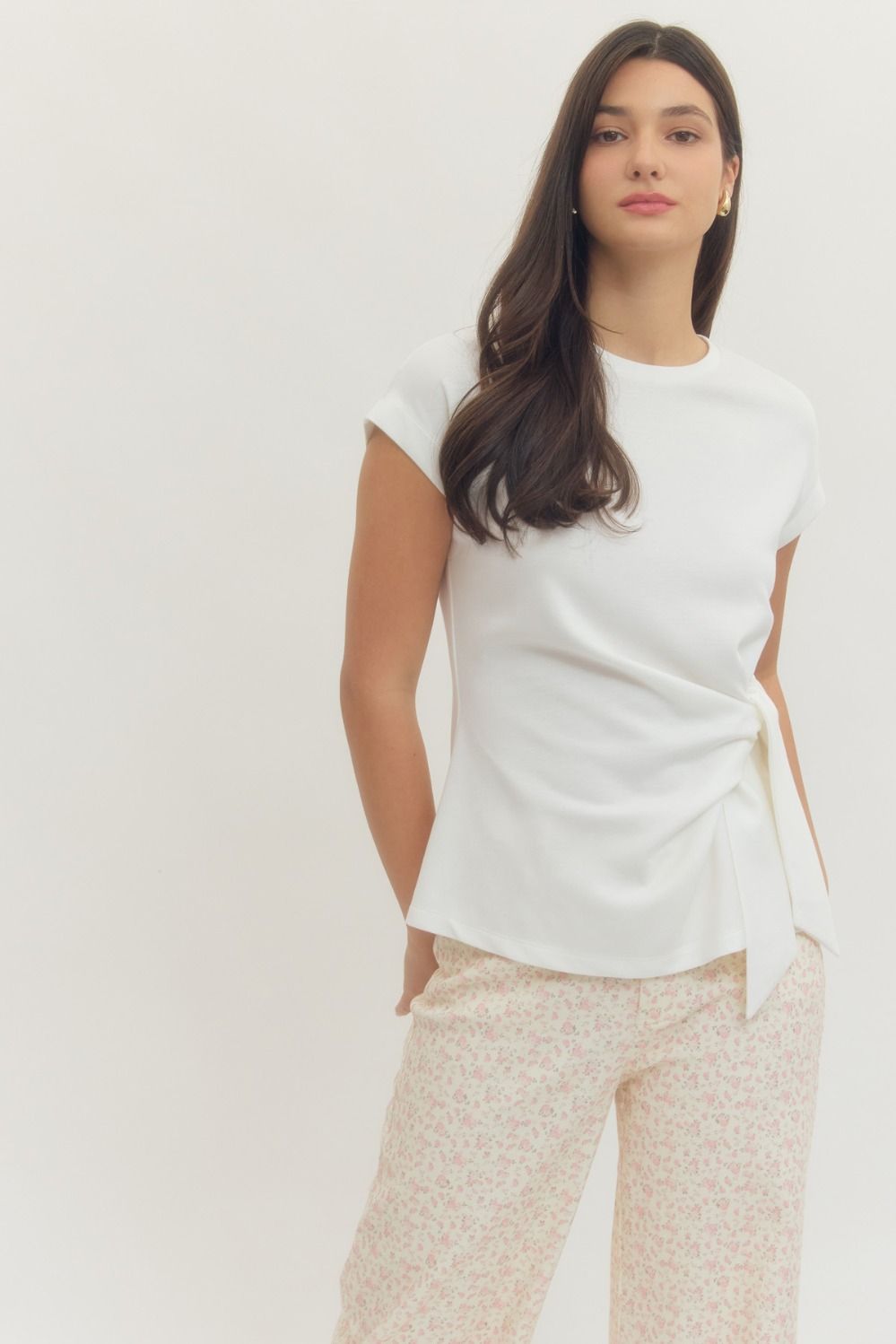 Classic Tie Detail Top