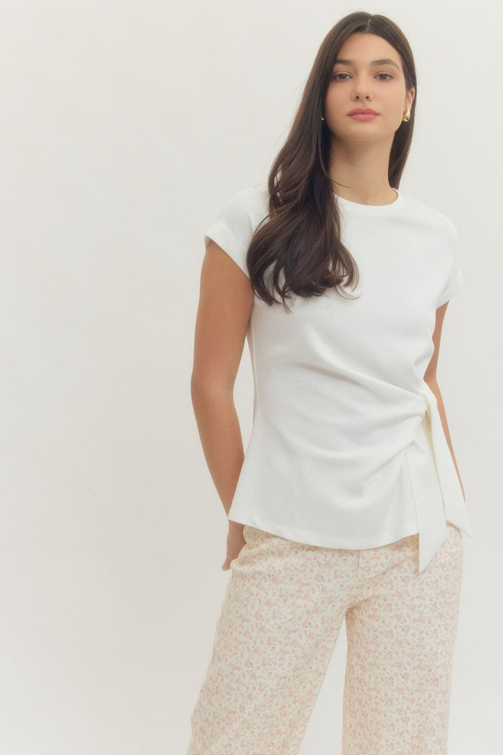 Classic Tie Detail Top