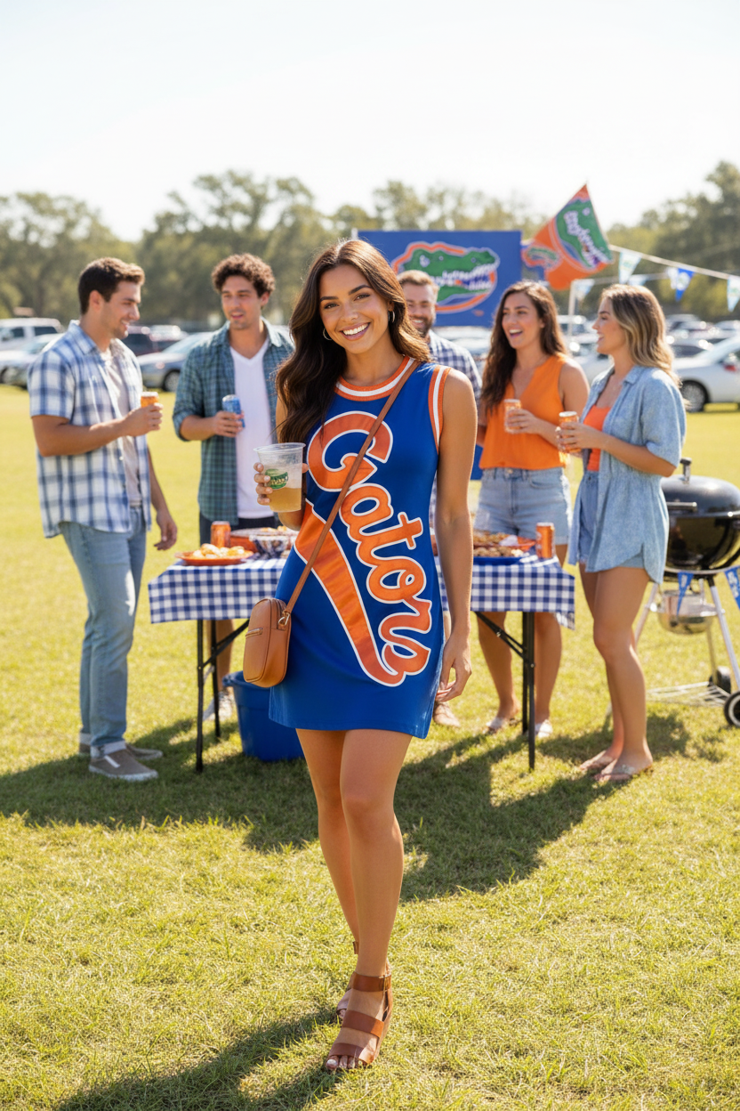 Outdoor tailgate party